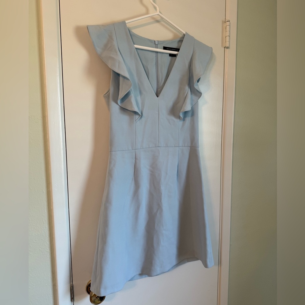 French Connection Whisper Ruffle Mini Dress